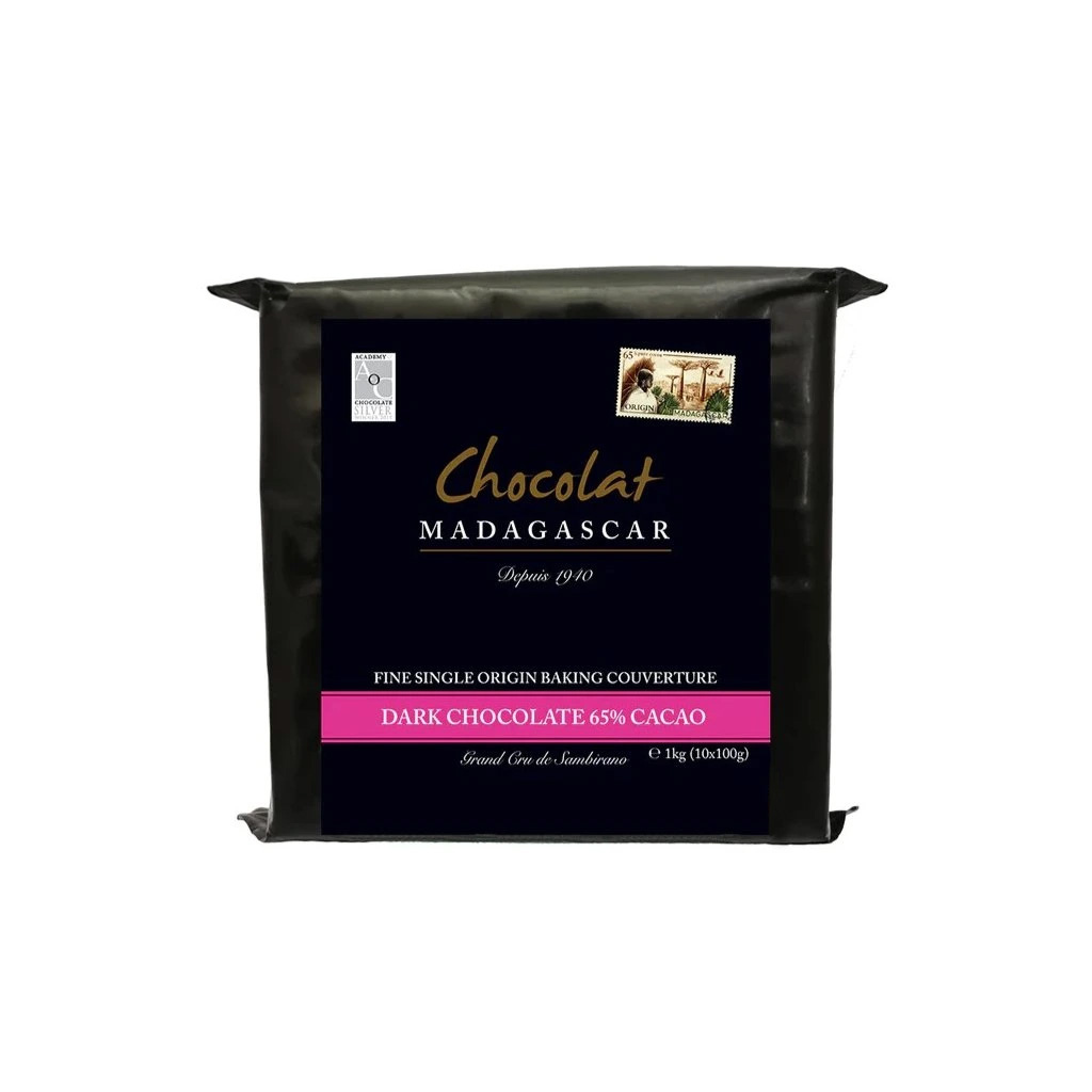 1kg de chocolat de couverture noir 65%
