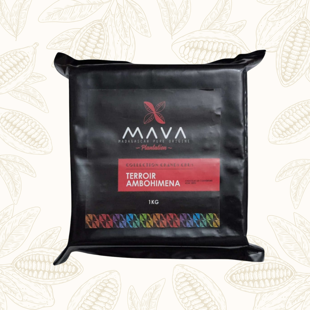 1kg de chocolat de couverture noir 100% TERROIR AMBOHIMENA - Collection &quot;Grands Crus&quot;