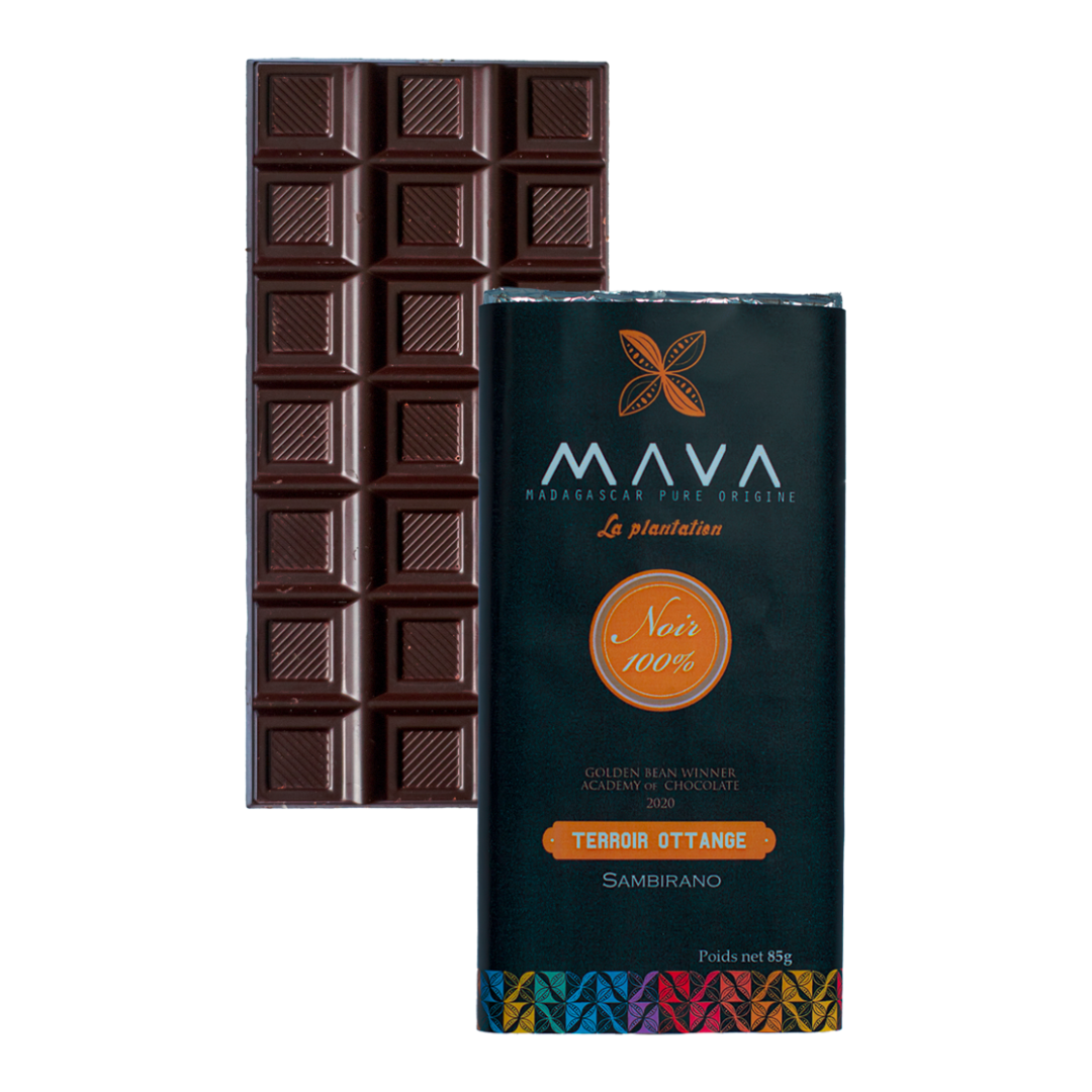 [TRN100OTT] Tablette de chocolat noir 100% "Terroir Ottange" - Moyen sambirano
