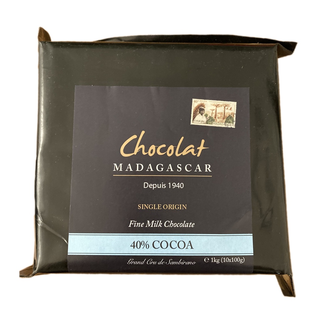 1kg de chocolat de couverture lait 40%