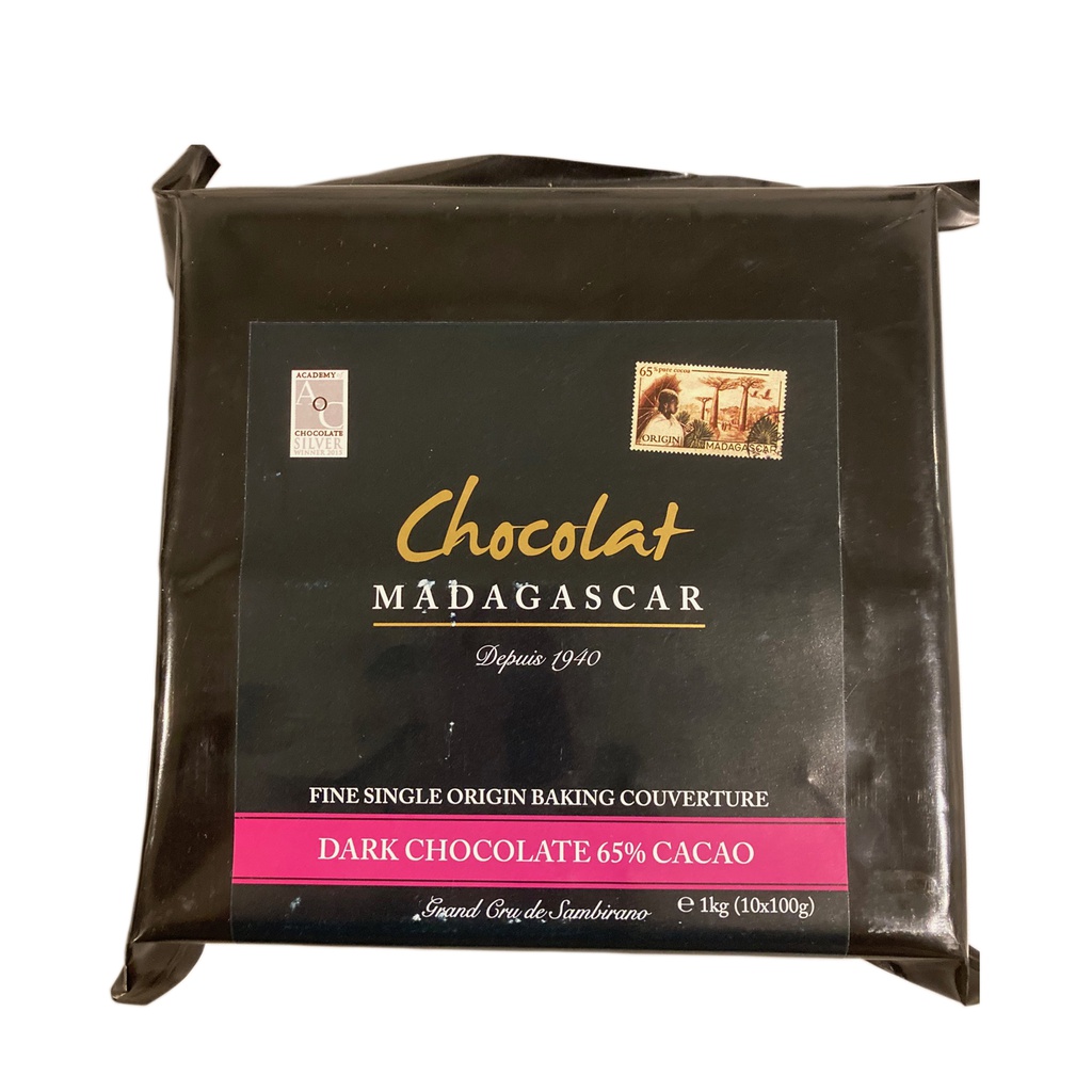 1kg de chocolat de couverture noir 65%