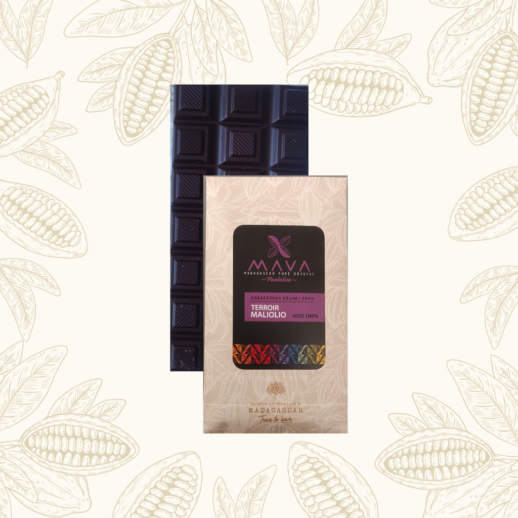 Tablette de chocolat noir 100% "Terroir MALIOLIO" - Haut Sambirano