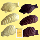 Assortiment de fritures de Pâques : chocolat noir, chocolat lait et chocolat blanc caviar de vanille - Pure origine Madagascar