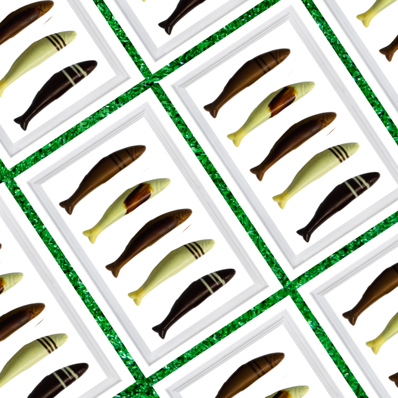 Les sardines de Pâques Pralinées - Chocolat pure origine Madagascar