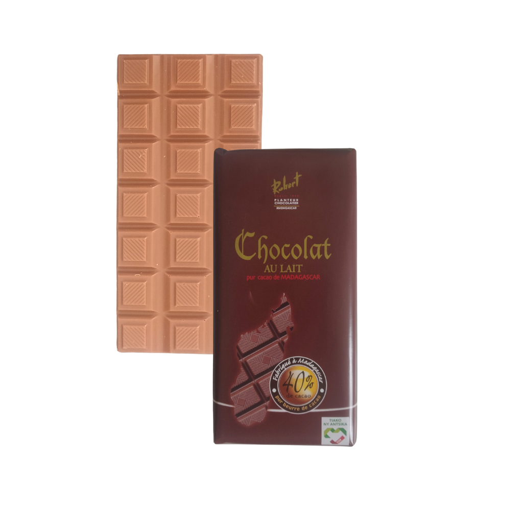 Tablette de chocolat au lait 40% Cacao