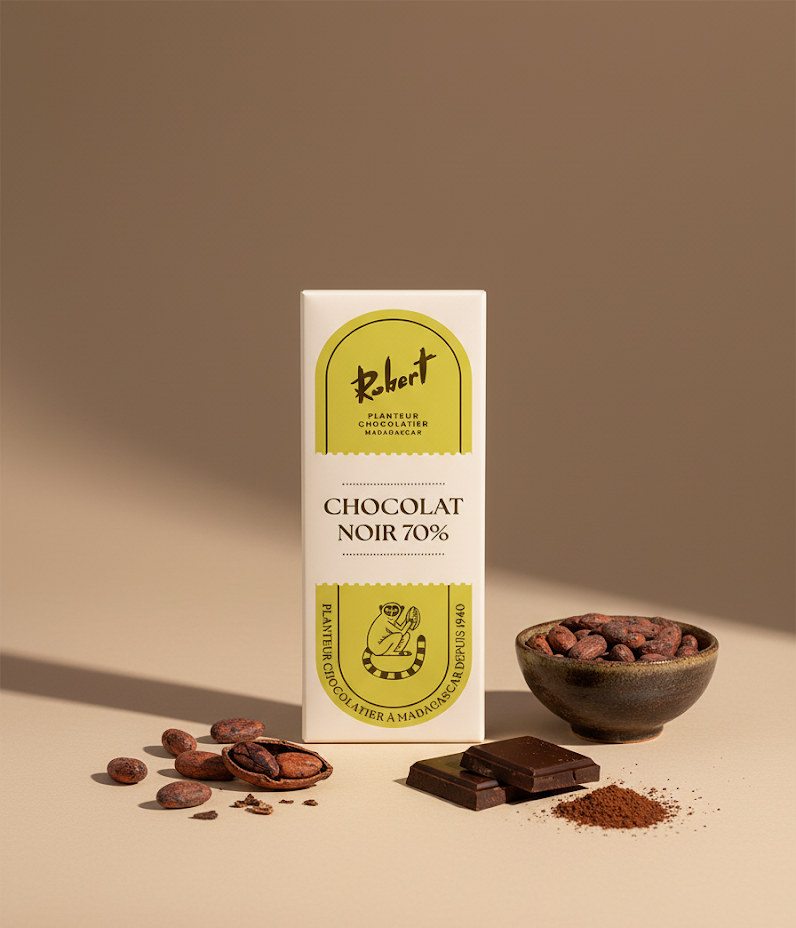 Mini Tablette Chocolat Noir 70% Cacao