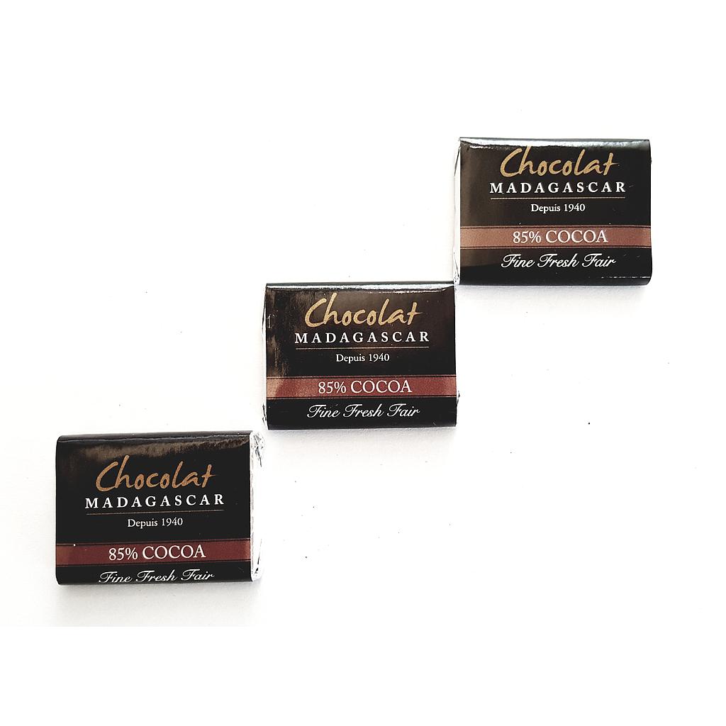 [NCM04] Paquet de 100 napolitains Chocolat Madagascar noir 85% de cacao