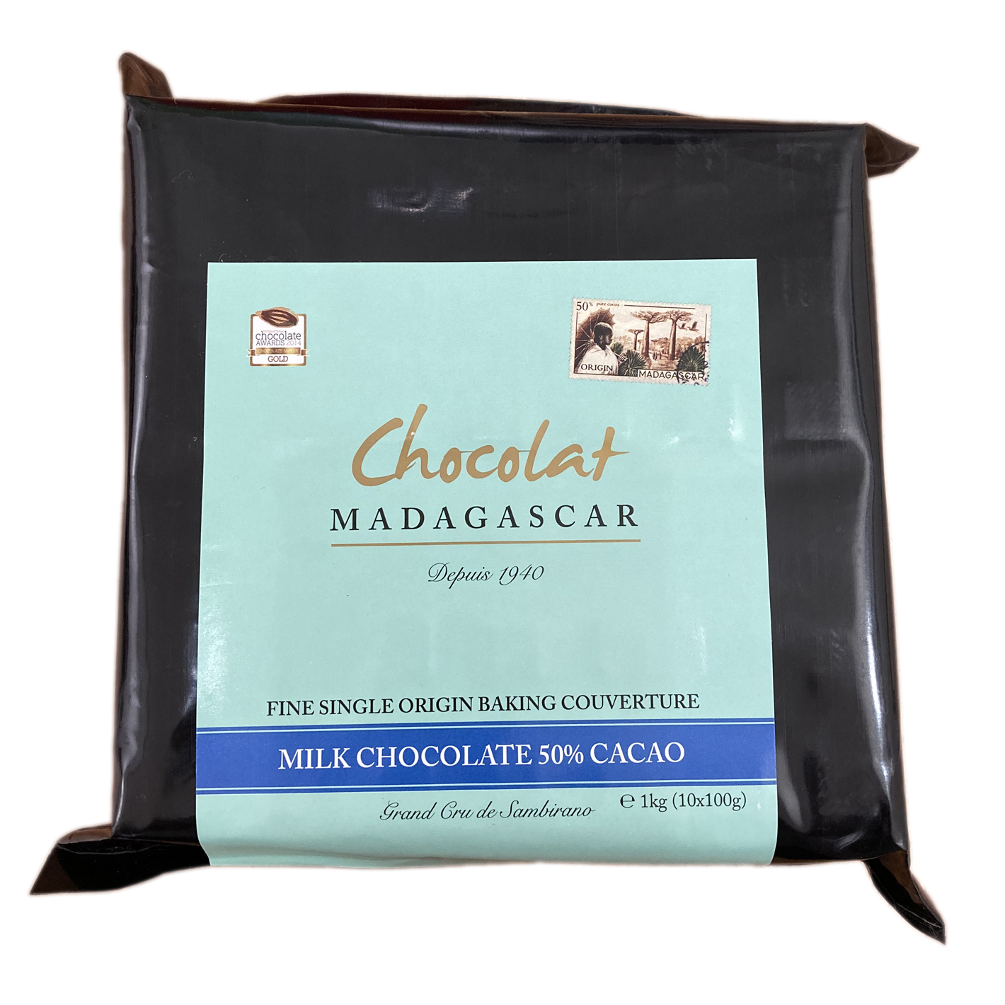 Chocolat de couverture professionel 100% 1Kg