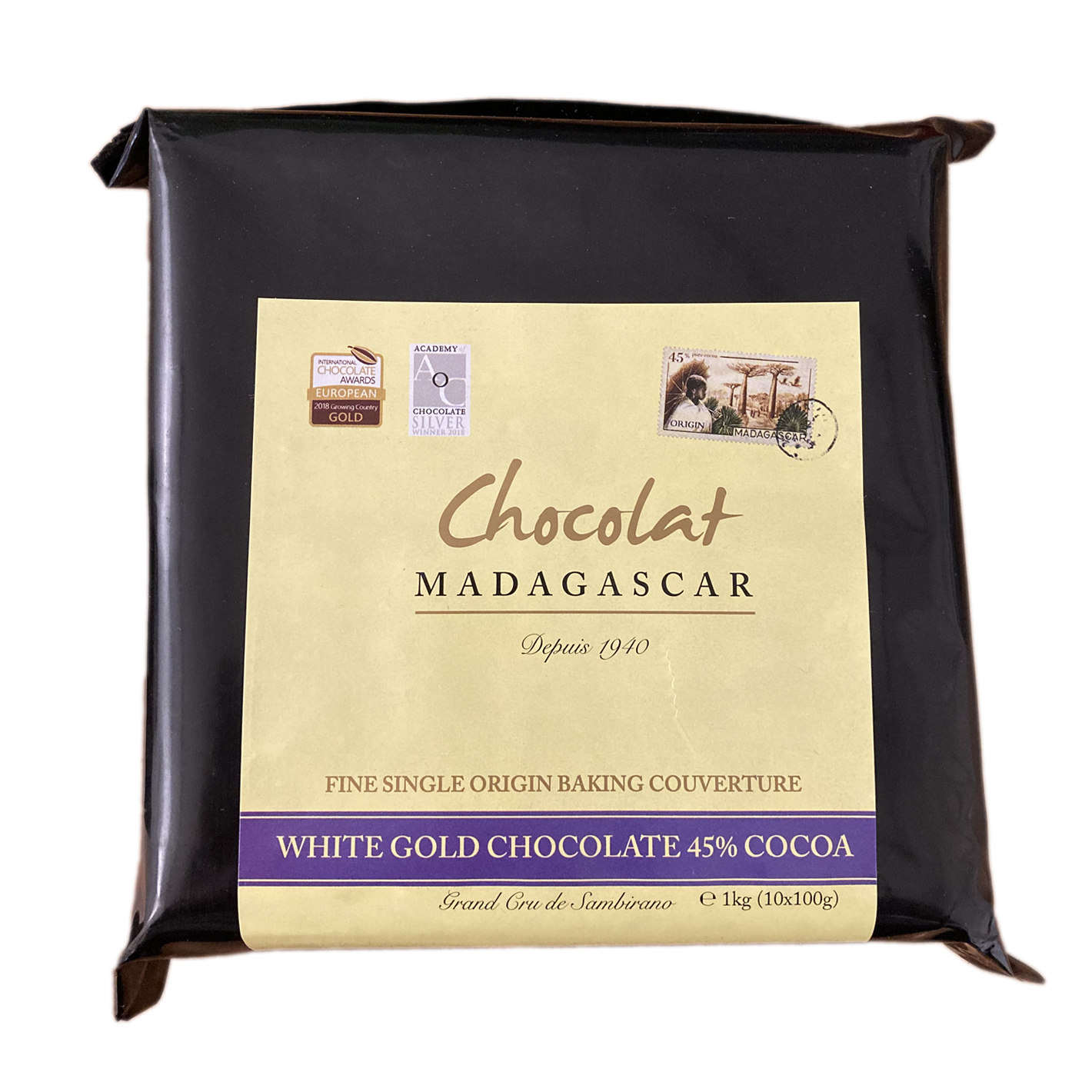 [CDC01] 1Kg de chocolat de couverture blanc 45%