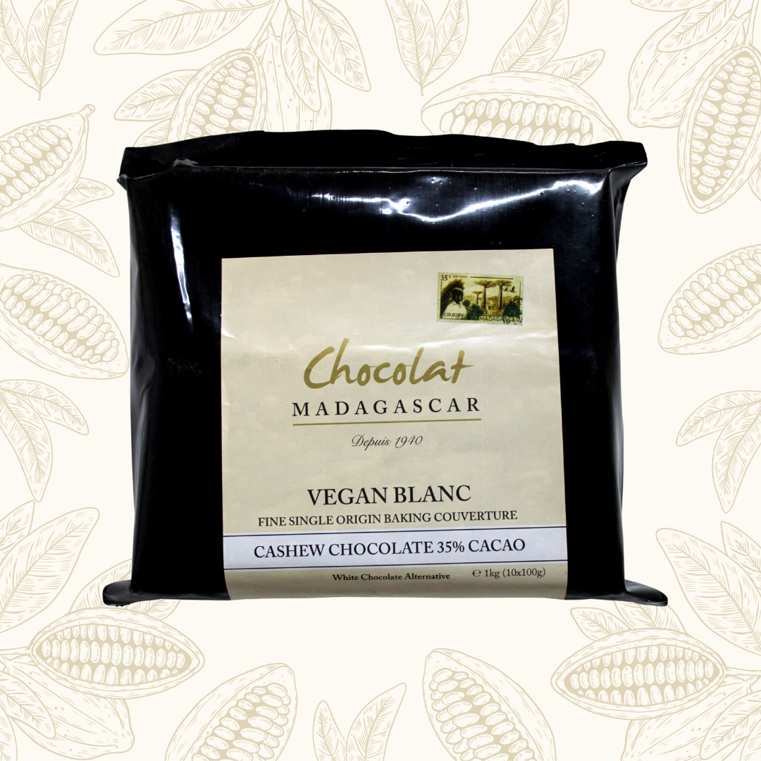 [CDCV35] 1Kg de chocolat de couverture blanc VEGAN 35%