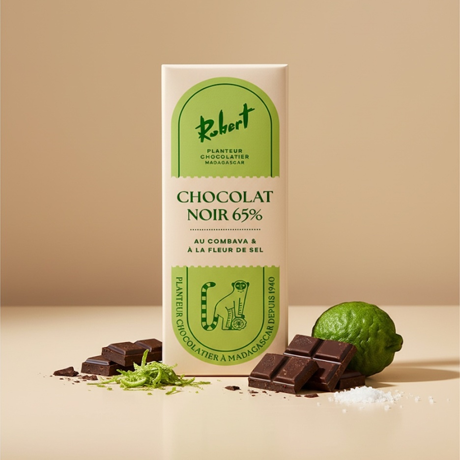 [MTNCOMB] Mini Tablette Chocolat Noir 65% au Combava et Fleur de Sel