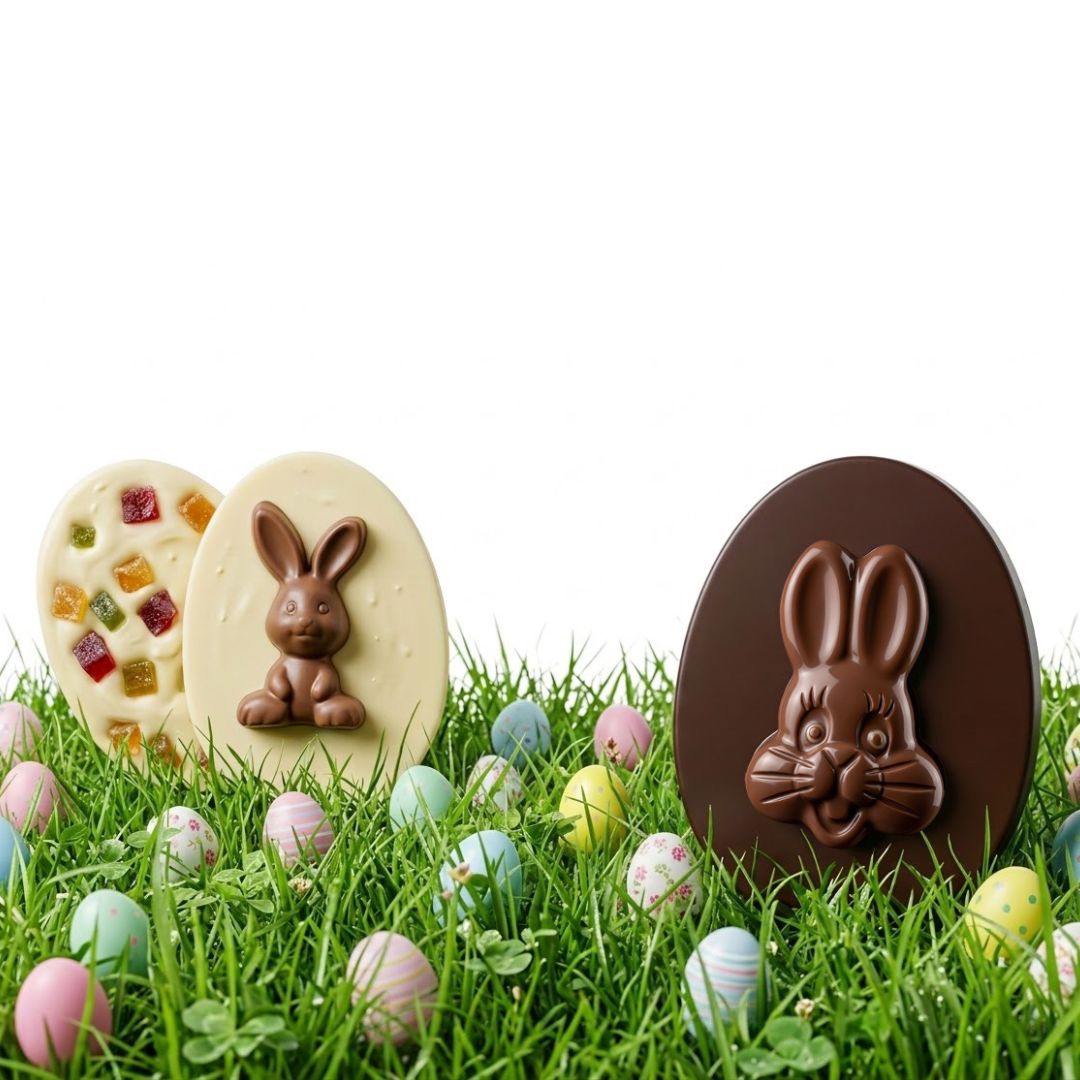 [DUOPAKNL] Duo Œufs de Pâques aux Fruits – Chocolat Noir & Chocolat Blanc